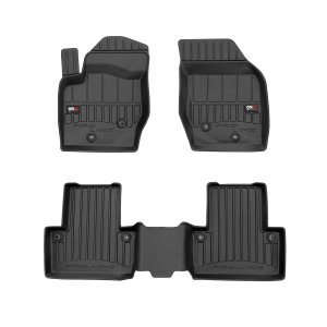 Volvo XC90 Floor Mat - Omac - Premium TPE, Proline, 3 Pcs - Black - '03-'14